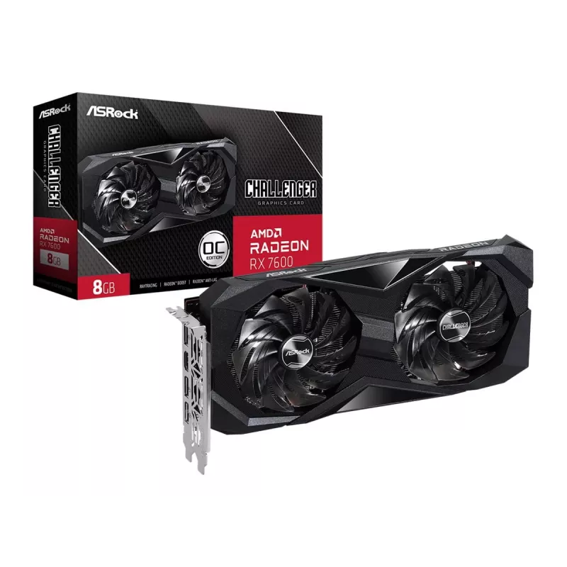 ASRock Radeon RX 7600 Challenger 8GB GDDR6 vaizdo plokštė
