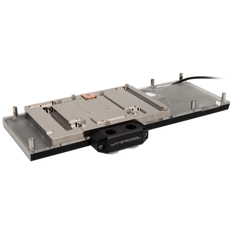 Vandens aušintuvas Watercool Heatkiller V, skirta RTX 3080/3090 EVGA XC3, ARGB – Nikelis + Acetalas, juoda