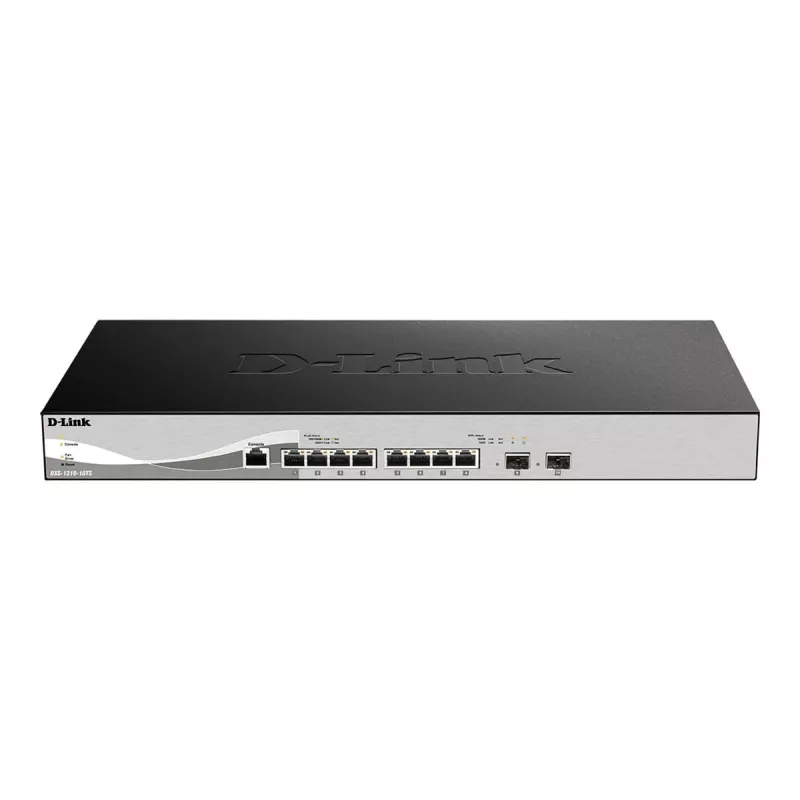 D-Link DXS-1210-10TS Valdomas L2/L3 10G Ethernet (100/1000/10000) 1U Juodas, Sidabrinis