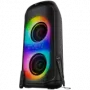 Nešiojamas garsiakalbis SVEN PS-1050, juodas (200W, TWS, Bluetooth, FM, USB, microSD, LED ekranas, 7200mAh)