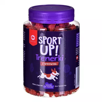 Dresūros skanėstai šunims MACED Sport Up! Beef 300 g – jautienos skonio užkandžiai treniruotėms