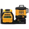 Lazerinis nivelyras DeWalt DCE089D1G18-QW žalias spindulys savaiminis išsilyginimas 360° su imtuvo suderinamumu