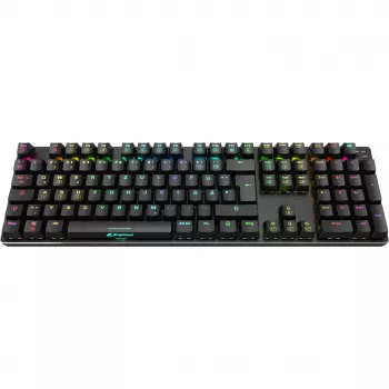 Žaidimų klaviatūra SKILLER SGK36W, juoda, DE išdėstymas, Huano Red