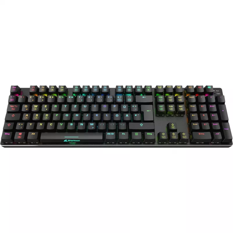 Žaidimų klaviatūra SKILLER SGK36W, juoda, DE išdėstymas, Huano Red