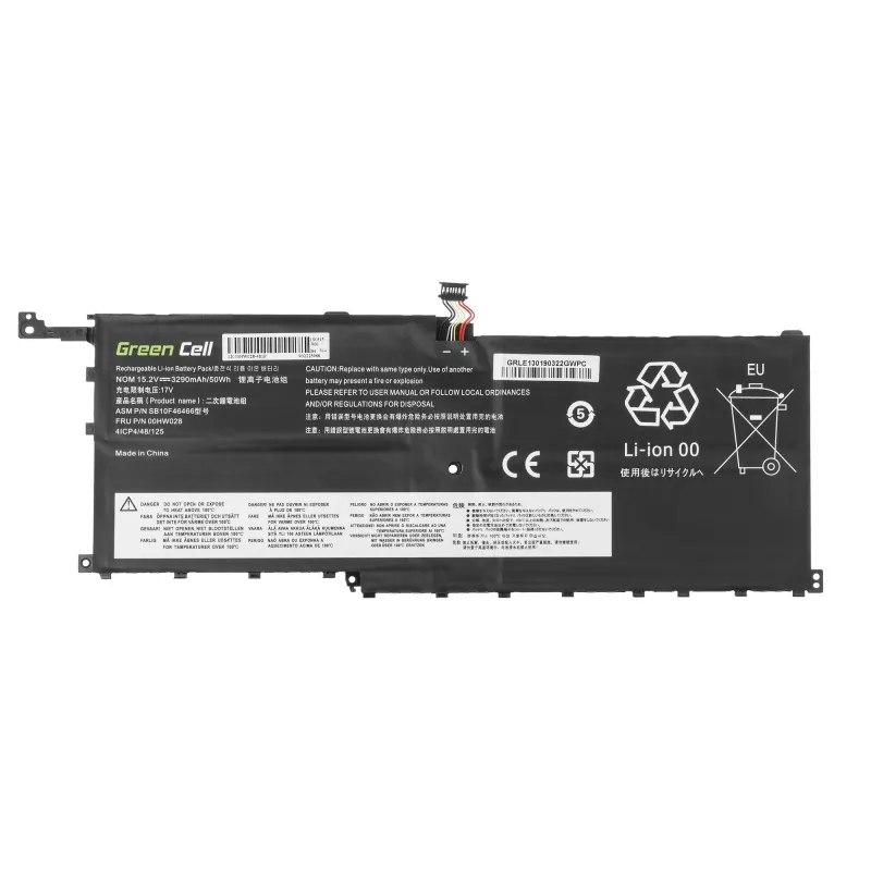 Baterija Green Cell LE130, skirta Lenovo ThinkPad X1 Carbon 4th Gen