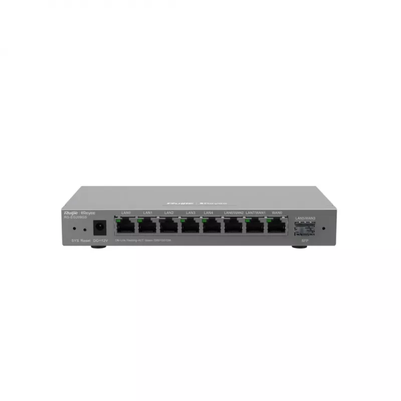 Maršrutizatorius RUIJIE RG-EG209GS 9 prievadų Gigabit debesų valdymas su 8x Gigabit RJ-45 ir 1x SFP