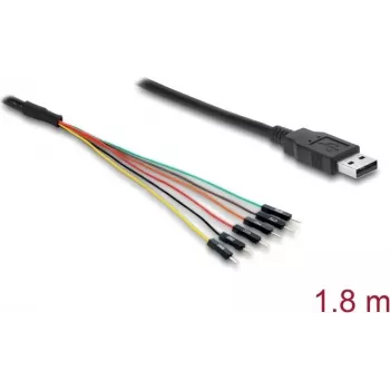 USB kabelis DELOCK 63989 – USB 2.0 į UART TTL keitiklis su 3,3 V logika