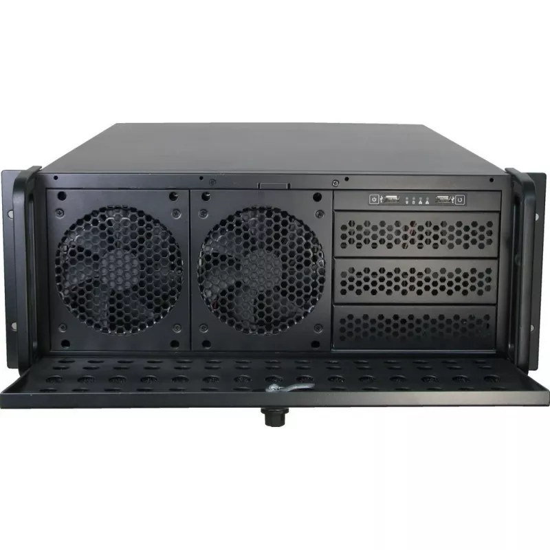 Serverio korpusas Inter-Tech IPC 4U-4129L Rack sidabrinis
