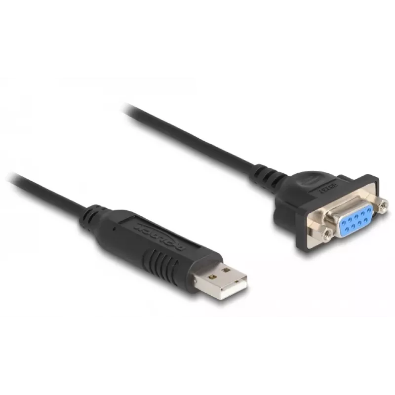 DeLOCK USB 2.0 į RS-232 adapteris 50 cm FTDI juodas