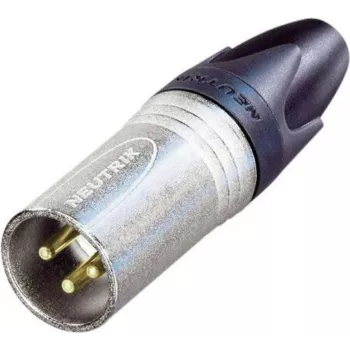 Neutrik XLR jungtis, kištukas, tiesus, 3 polių, sidabrinė NC3MXX-EMC, 1 vnt.