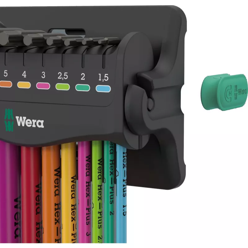 Wera 05133165001 šešiabriaunių raktų L formos rinkinys metrinis 9 vnt.