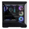 Korpusas Lian Li Vector V100 Midi Tower – juodas, permatomu stiklu