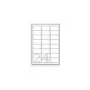Adresų etiketės Avery Zweckform J8159-25 – baltos, rašaliniam spausdintuvui, 63,5×33,9 mm, 600 etikečių (25 lapai)