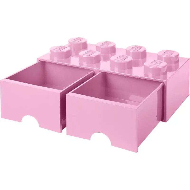 LEGO Brick Drawer 8 rožinė, dėžutė daiktams susidėti rožinė