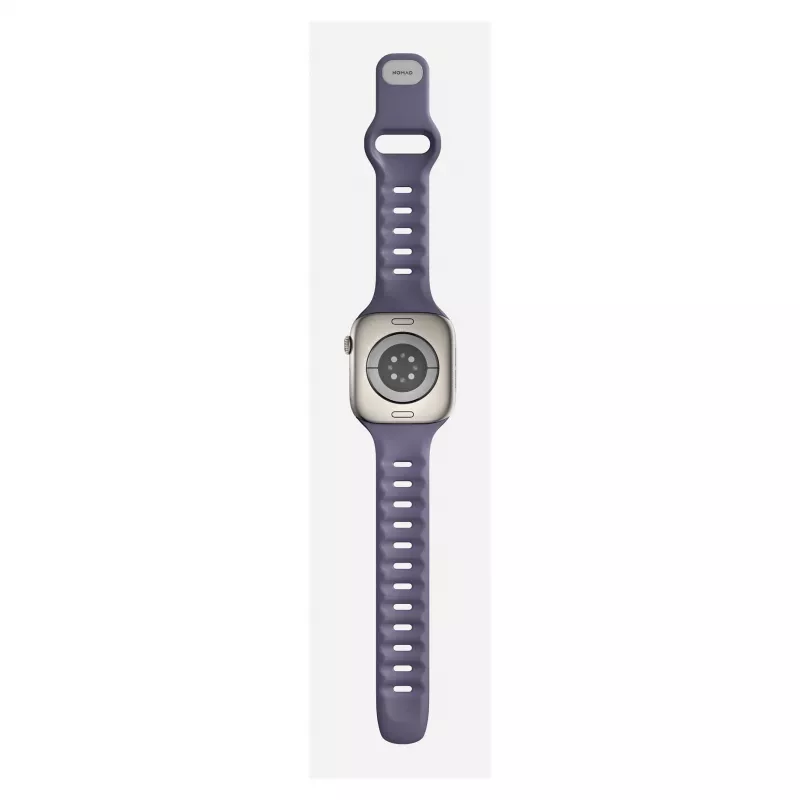 Dirželis Nomad Tempo Band Purple Rubber, tinka išmaniesiems laikrodžiams, 18 mm plotis, riešui 135–175 mm