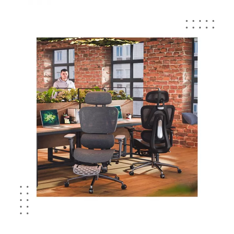 Ergonomiška biuro kėdė mark adler Expert 7.9 Black – juodas audinys, modelis MA-EXPERT 7.9 BLACK