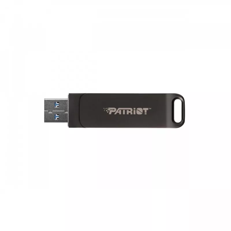 Flash drive PATRIOT Rage R550 32GB 100 MB/S USB A+C sukamasis dizainas (PE32GR550DSAD) Juoda