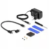 Korpusas dviems diskams DeLOCK 42020 Juodas 2.5 colio USB Type-C 10 Gbit/s