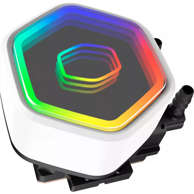 Skystas CPU aušintuvas Cooler Master MasterLiquid 240 Core II White — 240 mm, 2x 120 mm ventiliatoriai (650–1750 RPM), įvorinis guolis