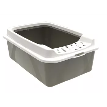 Uždaras kačių tualetas rotho Bonnie Eco Cappuccino 30 L plastikinis padėklas su dangčiu, 572×393×209 mm