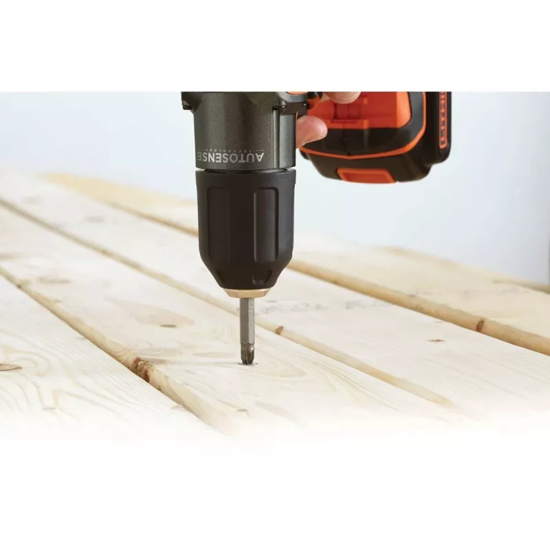 Gręžtuvas Black & Decker ASD18K-QW, be rakto, 1,5 Ah, juodai oranžinis
