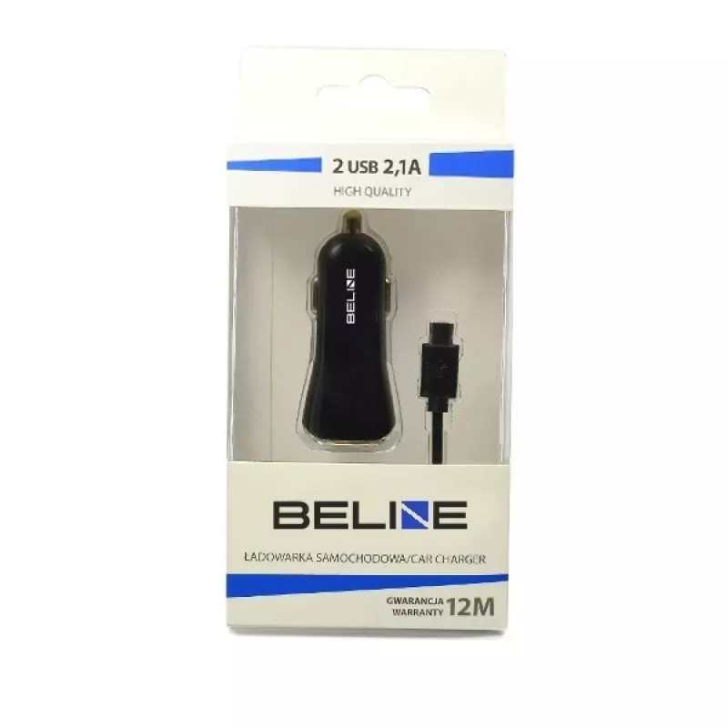 Automobilinis kroviklis 2xUSB + USB-C 2,1A juodas