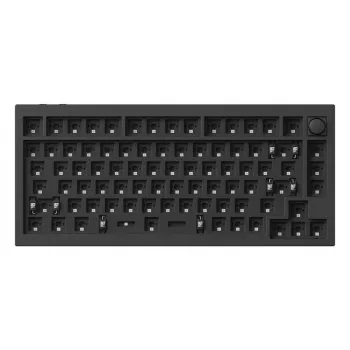 Mechaninė klaviatūra Keychron Q1 HE RGB karštojo keitimo belaidė anglies juoda