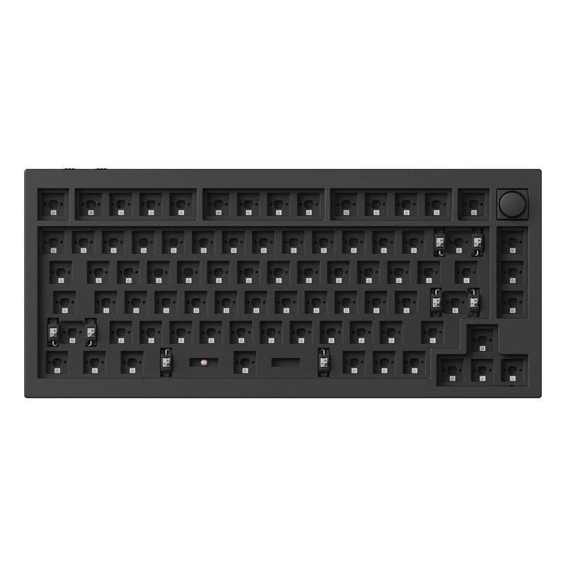 Mechaninė klaviatūra Keychron Q1 HE RGB karštojo keitimo belaidė anglies juoda