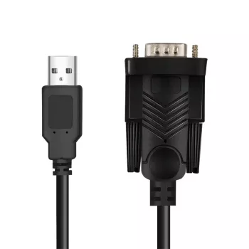 LogiLink AU0048A nuoseklusis laidas, USB A – DB-9, 1,5 m, juodas