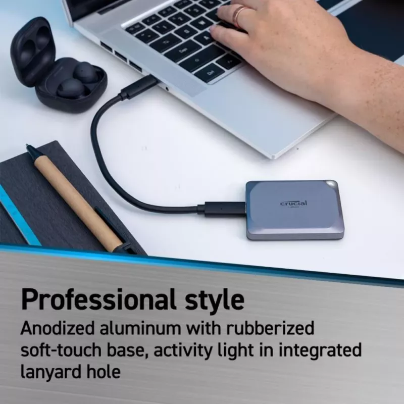 Crucial X9 Pro 4TB išorinis SSD USB 3.2 Gen2 Type-C