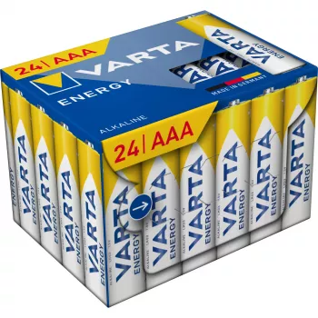 Šarminės AAA baterijos Varta ENERGY Cube 24 vnt. (4103229234)
