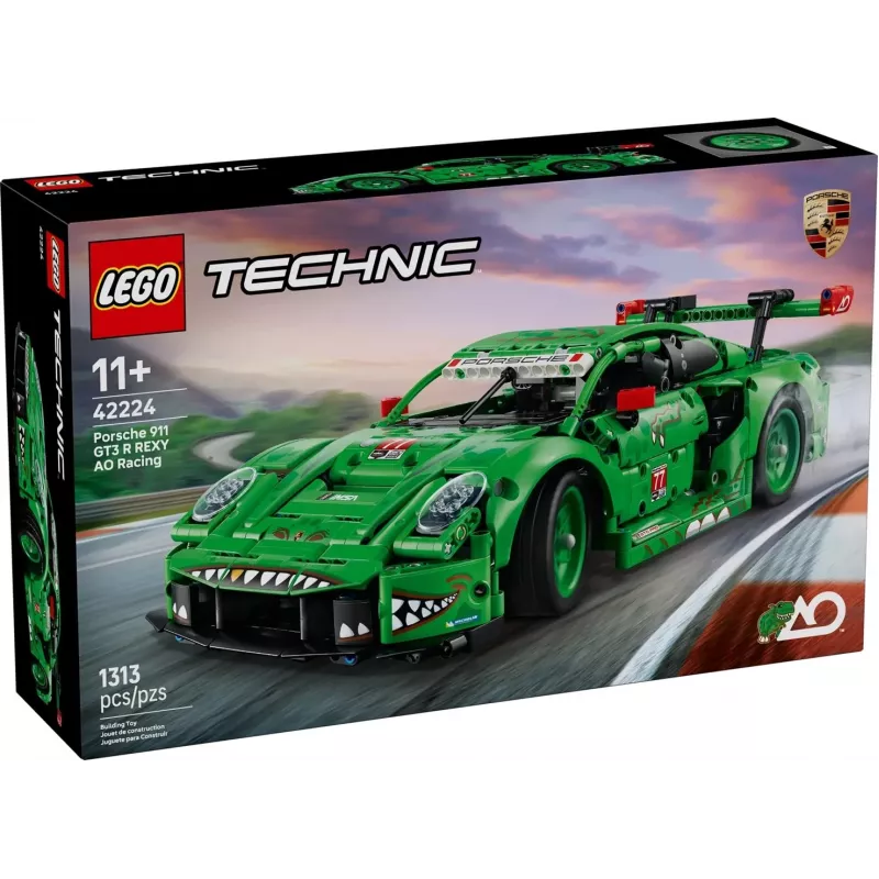 LEGO TECHNIC 42224 Porsche 911 GT3 R REXY AO Lenktyninis Automobilis