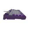 NATEC Fury Gaming Klaviatūra Kanabo K2 US balta foninė šviesa pilka-violetinė