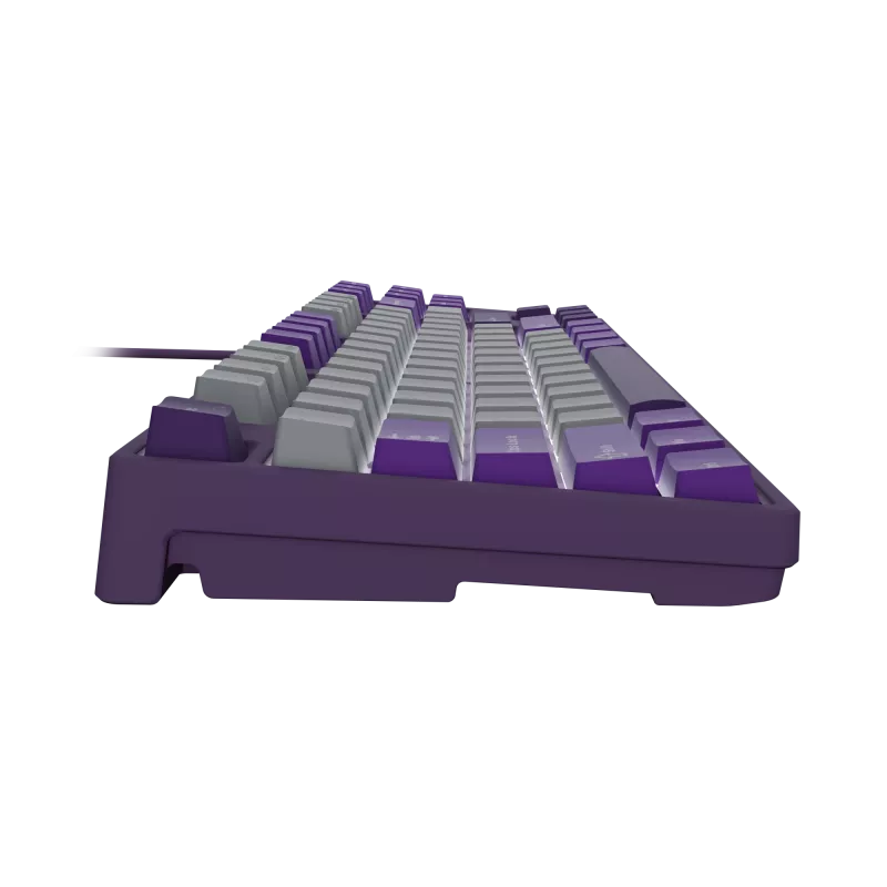 NATEC Fury Gaming Klaviatūra Kanabo K2 US balta foninė šviesa pilka-violetinė