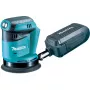Orbitinis šlifuoklis Makita DBO180Z — 18V Li-Ion, 125 mm pad, 2,8 mm orbita, 7000–11000 aps./min., dulkių maišelis, 1,7 kg