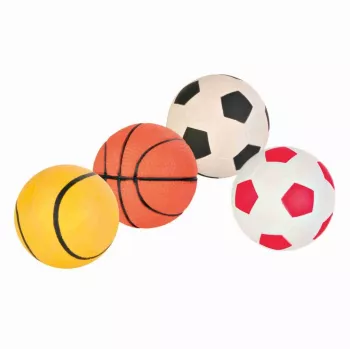 Žaislinis kamuoliukas šunims Trixie 3441 – oranžinis, minkštas guminis kamuolys, 6 cm skersmuo