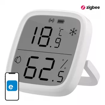Sonoff SNZB-02D belaidis temperatūros ir drėgmės jutiklis su LCD ekranu, CR2450