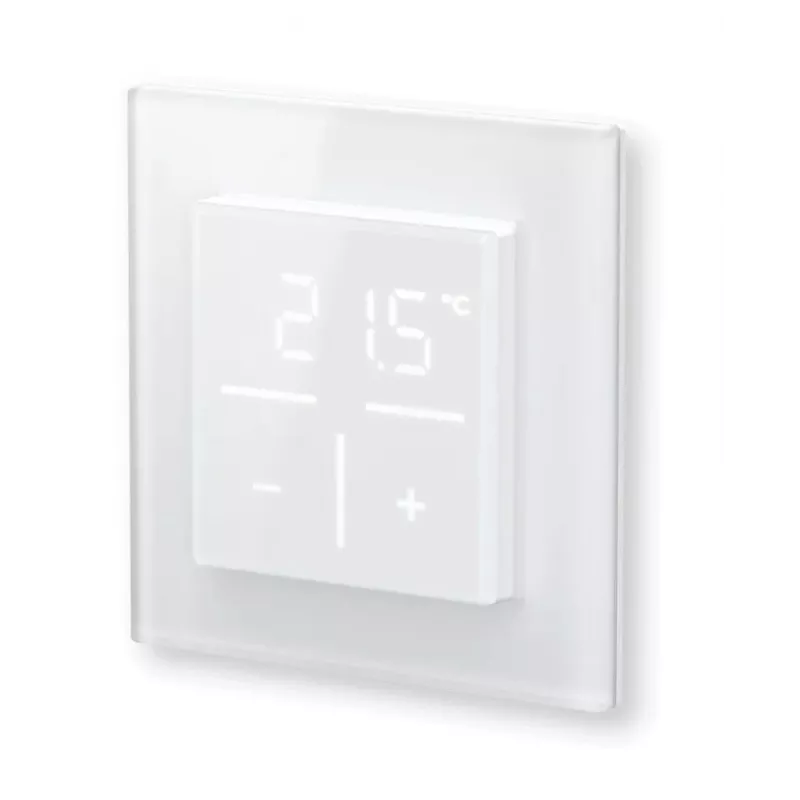 Homematic IP 161458A0 skaitmeninis sieninis termostatas su stikliniu priekiu, baltas, 230 V, IP20