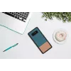 Dėklas Samsung Galaxy Note 8 su medžiu ir džinsiniu audiniu – juodas džinsas