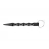 Taktinis rašiklis GUARD YC-008-BL – kompaktiškas duraliuminio rašiklis su stiklo daužytuvu, 150 mm, 50 g, juodas
