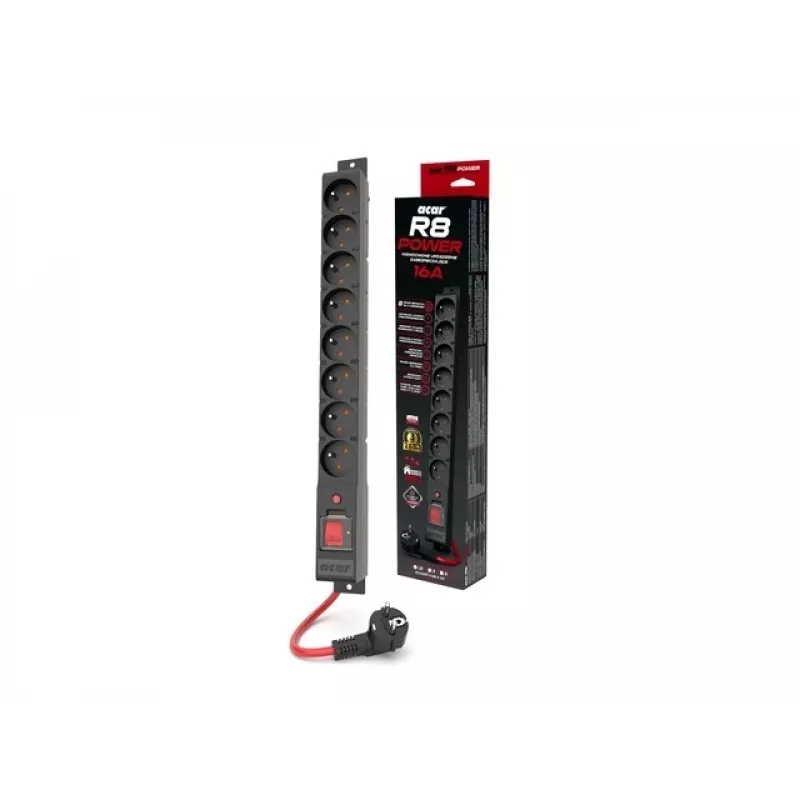 Maitinimo juosta R8 Power 5M 8x 230V Pl 16A Acar W2452