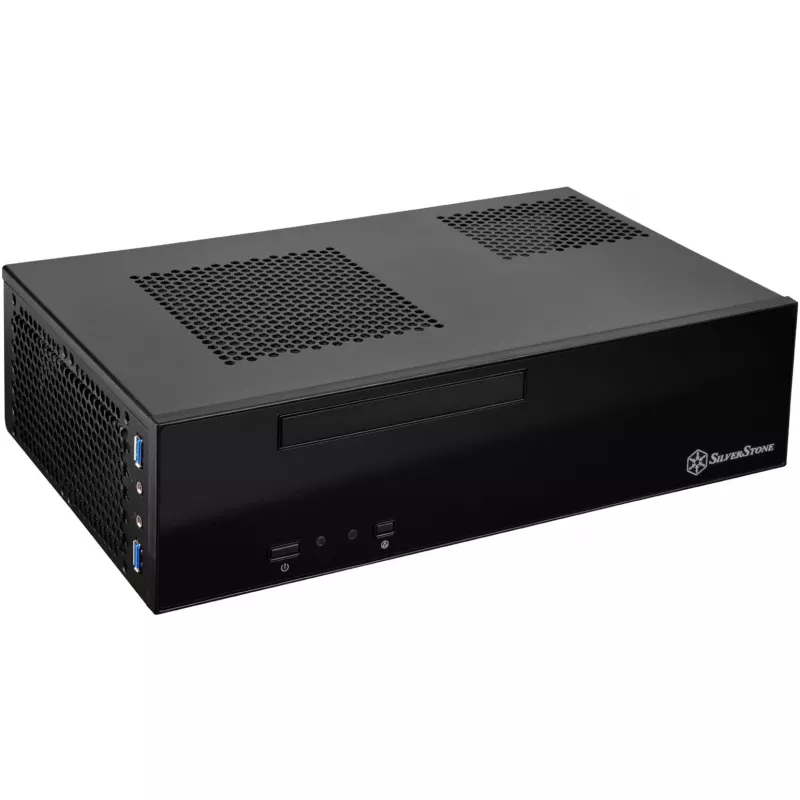 SilverStone MILO ML09 - Stacionarus kompiuterio korpusas - Mini-ITX - be maitinimo šaltinio (SFX12V) - Juodas - USB/Garsas (SST-ML09B)