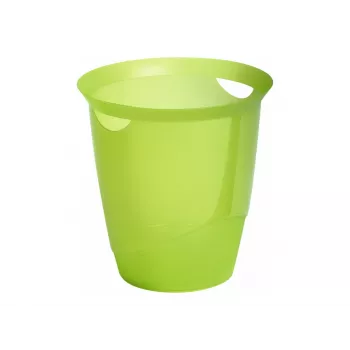 Durable TREND apvalus šiukšlių konteineris 31,5 cm, žalias permatomas