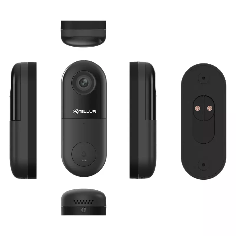 Vizualinis skambutis Tellur T-MLX46892 1080P laidinis PIR judesio jutiklis