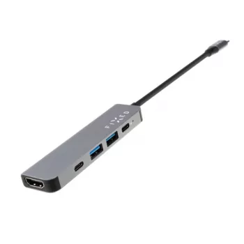 USB-C stotelė FIXED FIXHU-MN-GR 5 prievadų mini nešiojamiesiems kompiuteriams ir planšetėms