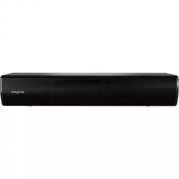 Creative Stage Air V2 kompaktiška garsiakalbių juosta po monitoriumi juoda