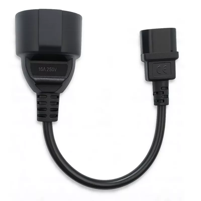 Maitinimo adapteris QOLTEC IEC 320 C14 į prancūzišką kištuką, 0,15 m laidas