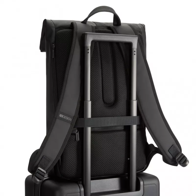Kuprinė XDDESIGN URBAN FLAP-TOP P706.2601 – vandeniui atspari, lengva, juoda