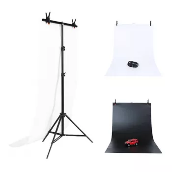 Foto studijos fonų laikiklis Puluz 70x200cm + Fonai 2 vnt DCA0976