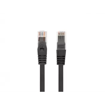 LANBERG Patchcord Cat.6 UTP LSZH CU 1,5m juoda, Fluke išbandyta